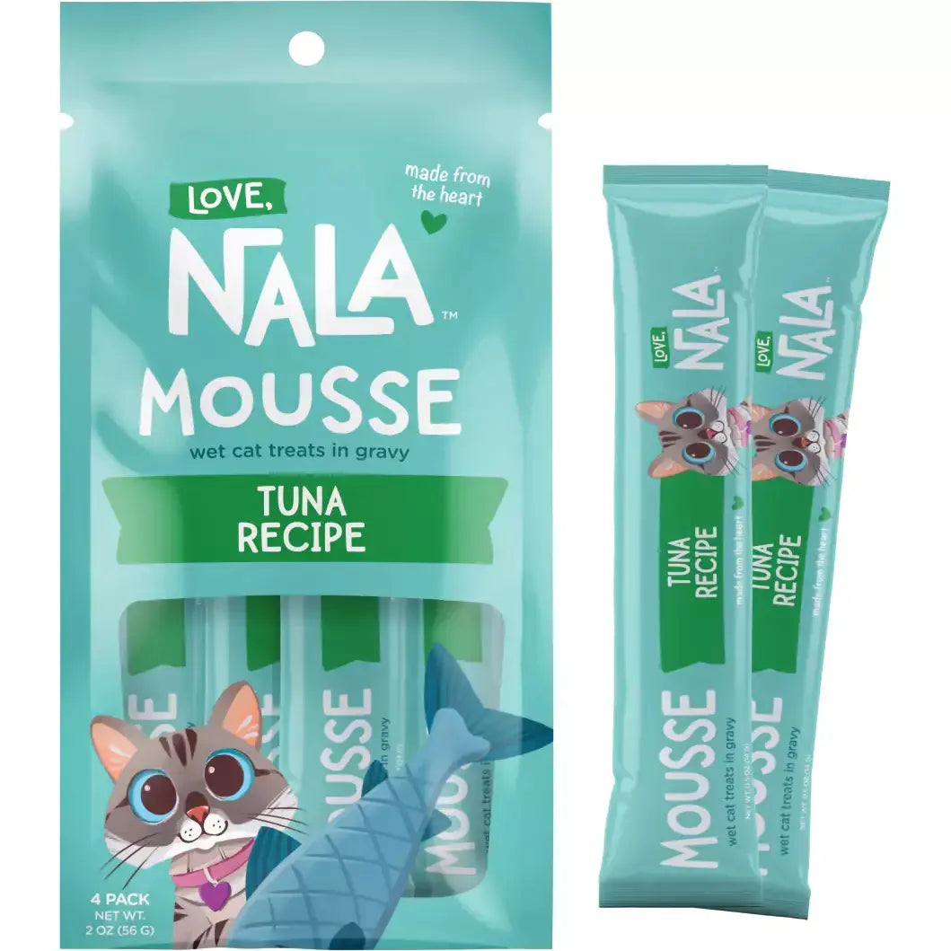 Love, Nala Tuna Recipe Mousse Cat Treat .5oz Pounch - 4pk (2oz) Love Nala
