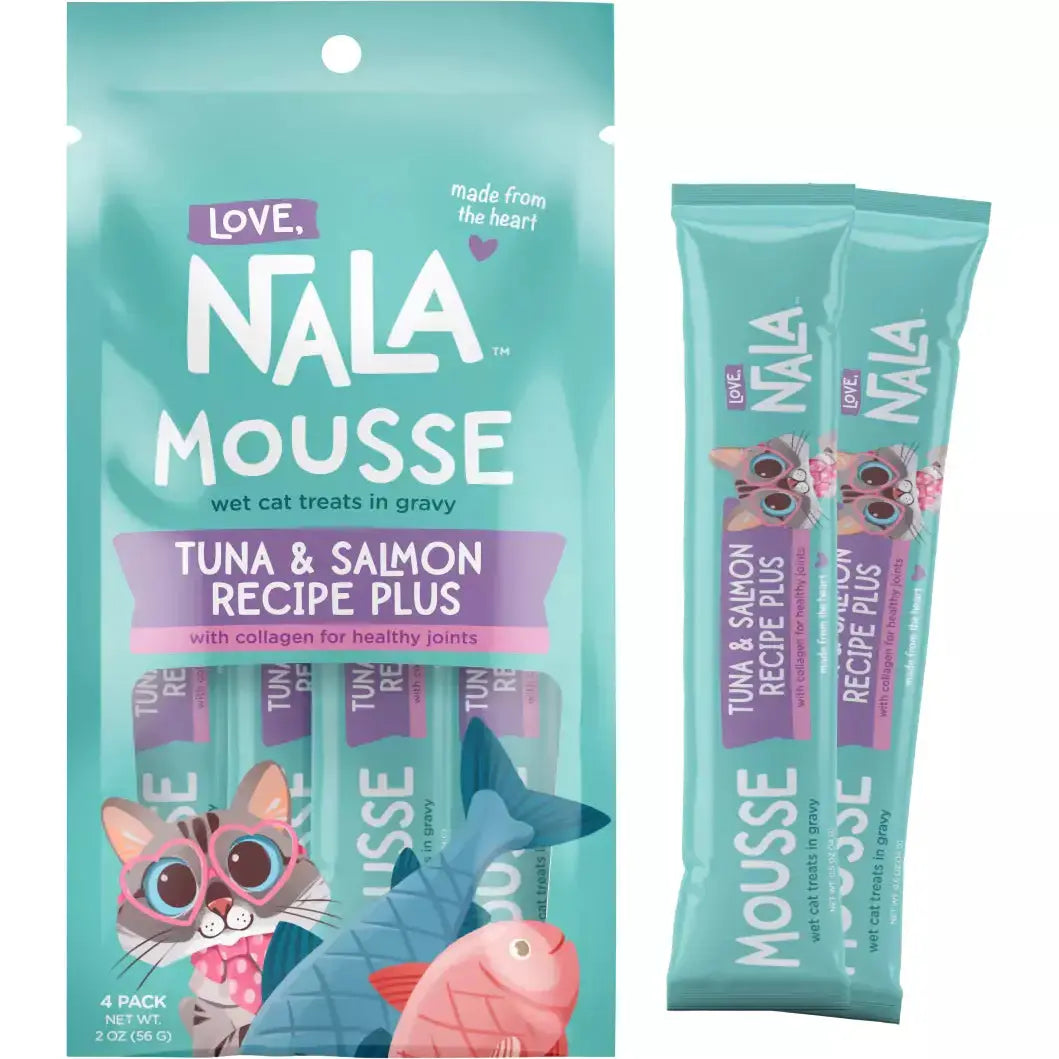 Love, Nala Tuna & Salmon Recipe Mousse Cat Treat .5oz Pouch - 4pk (2oz) Love Nala