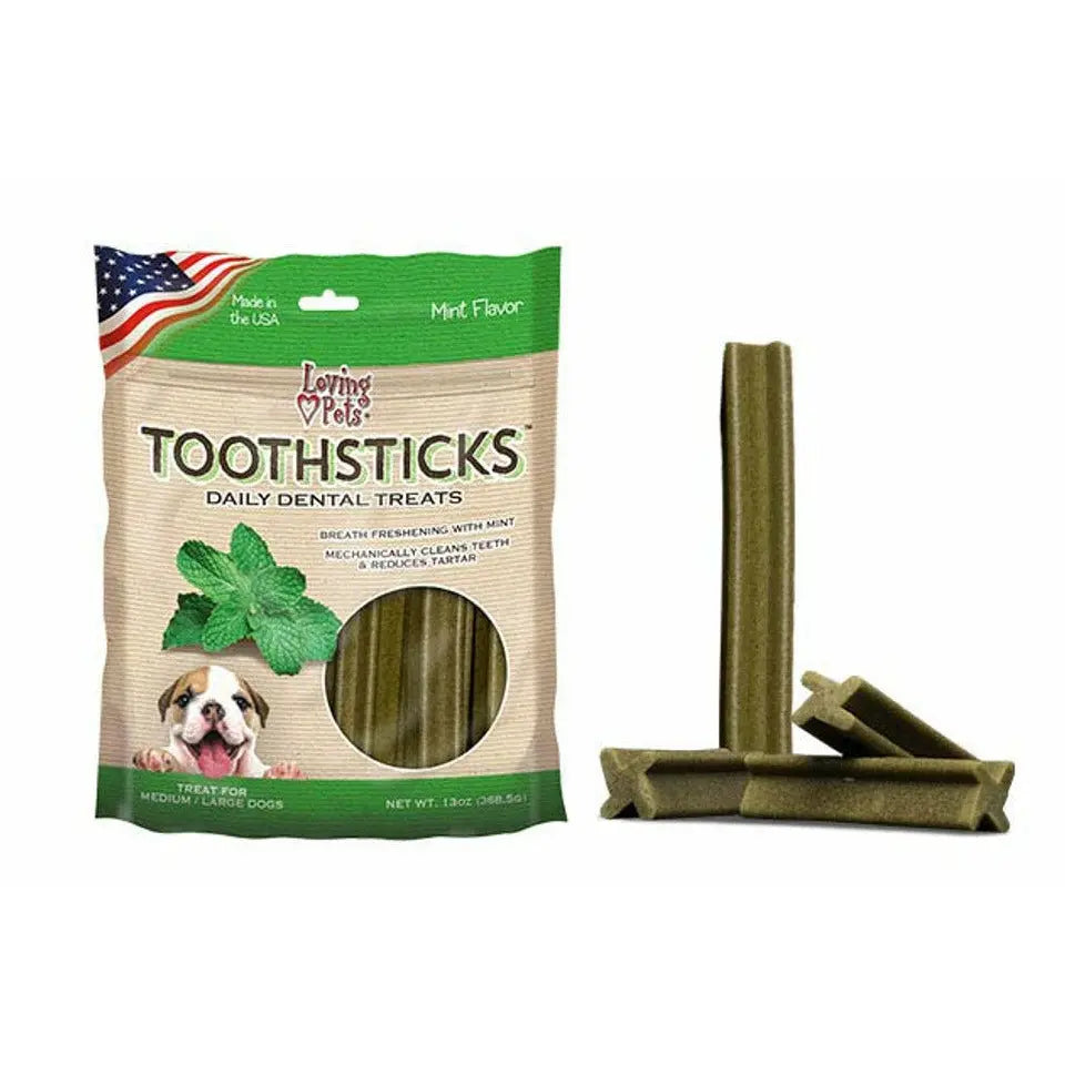 Loving Pets Toothsticks Fresh Mint Dental Sticks For Dogs Loving Pets®