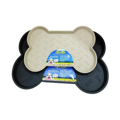 Loving Pets® Bella Spill-Proof Dog Mat Black Color Large Loving Pets®