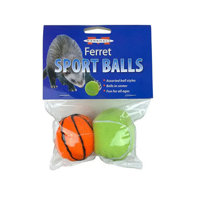 Marshall® Sport Balls Ferret Toys 2 Pack Marshall® Pet