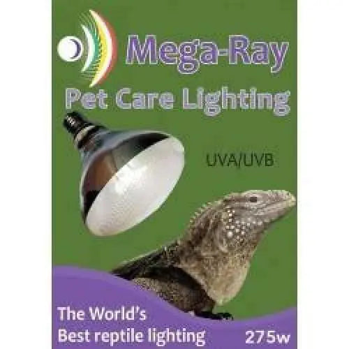 Mega-Ray Mercury Vapor Bulb Self-Ballasted Flood UVB Lamp Mega-Ray