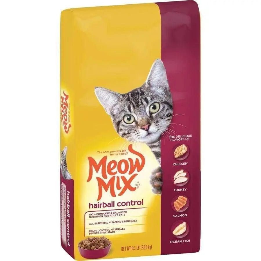 Meow-Mix Hairball Control Dry Cat Food Chicken, Turkey, Salmon & Ocean Fish Meow-Mix