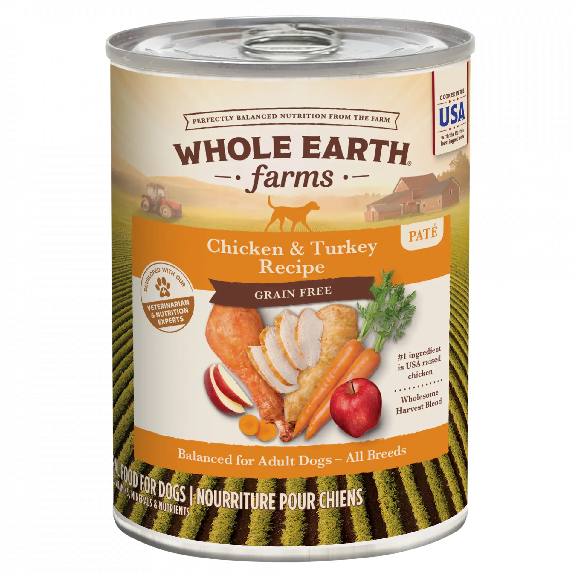 Merrick Whole Earth Farms Chicken & Turkey Canned Adult Dog Food 12 / 12.7 oz Whole Earth Farms®