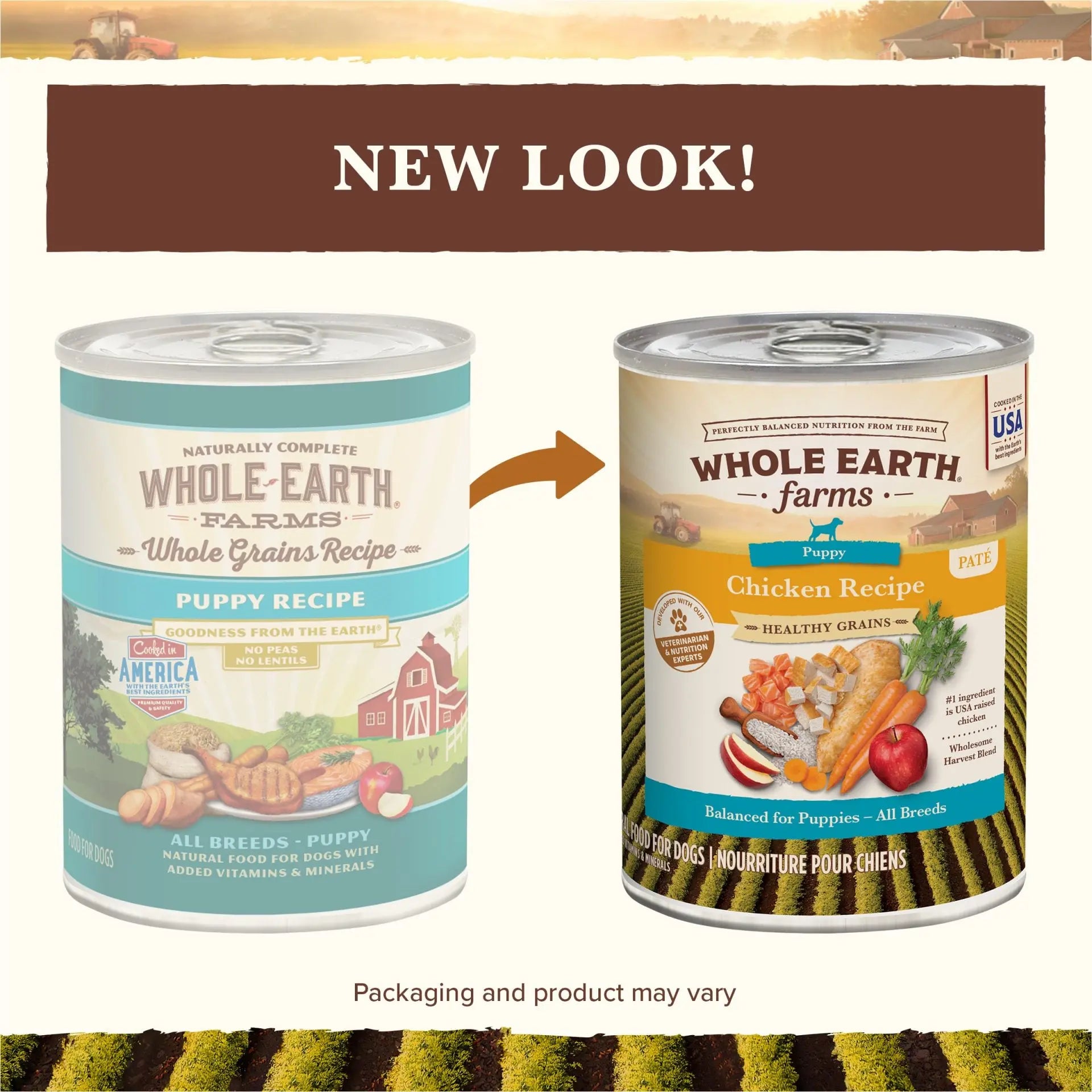 Merrick Whole Earth Farms Healthy Grains Chicken Puppy Canned Dog