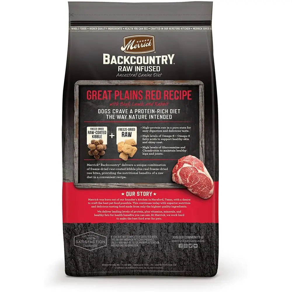 Merrick® Backcountry® Raw Infused Great Plains Red Recipe Dog Food 20 Lbs Merrick®