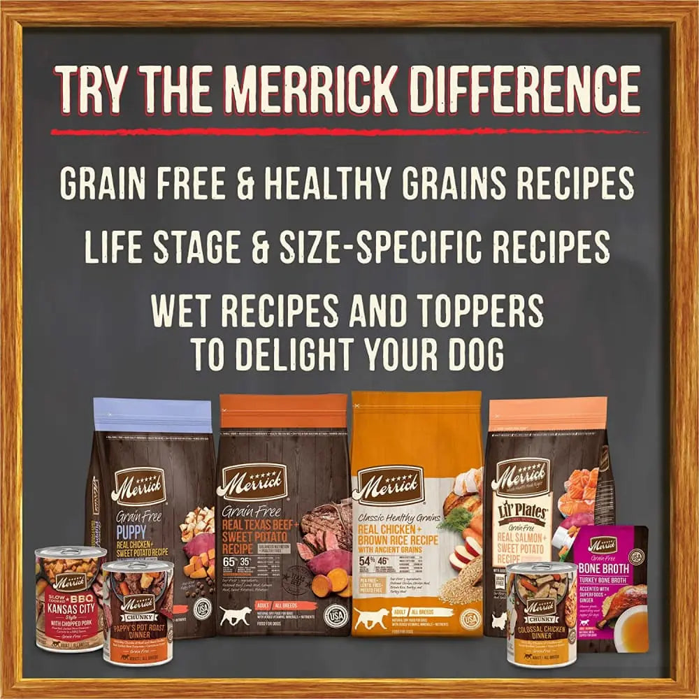 Merrick® Chunky Grain Free Big Texas Steak Tips Dinner® in Gravy Adult Dog Food, 12.7 Oz Merrick®