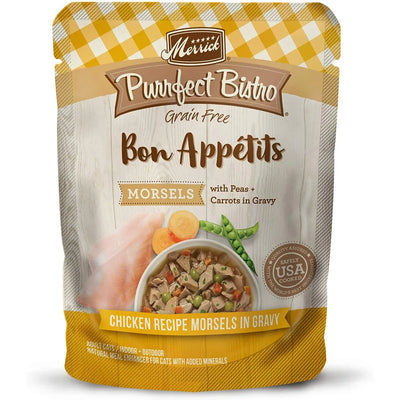 Merrick® Purrfect Bistro® Bon Appétits Grain Free Chicken Recipe Morsels in Gravy Adult Cat Food, 3 Oz Merrick®