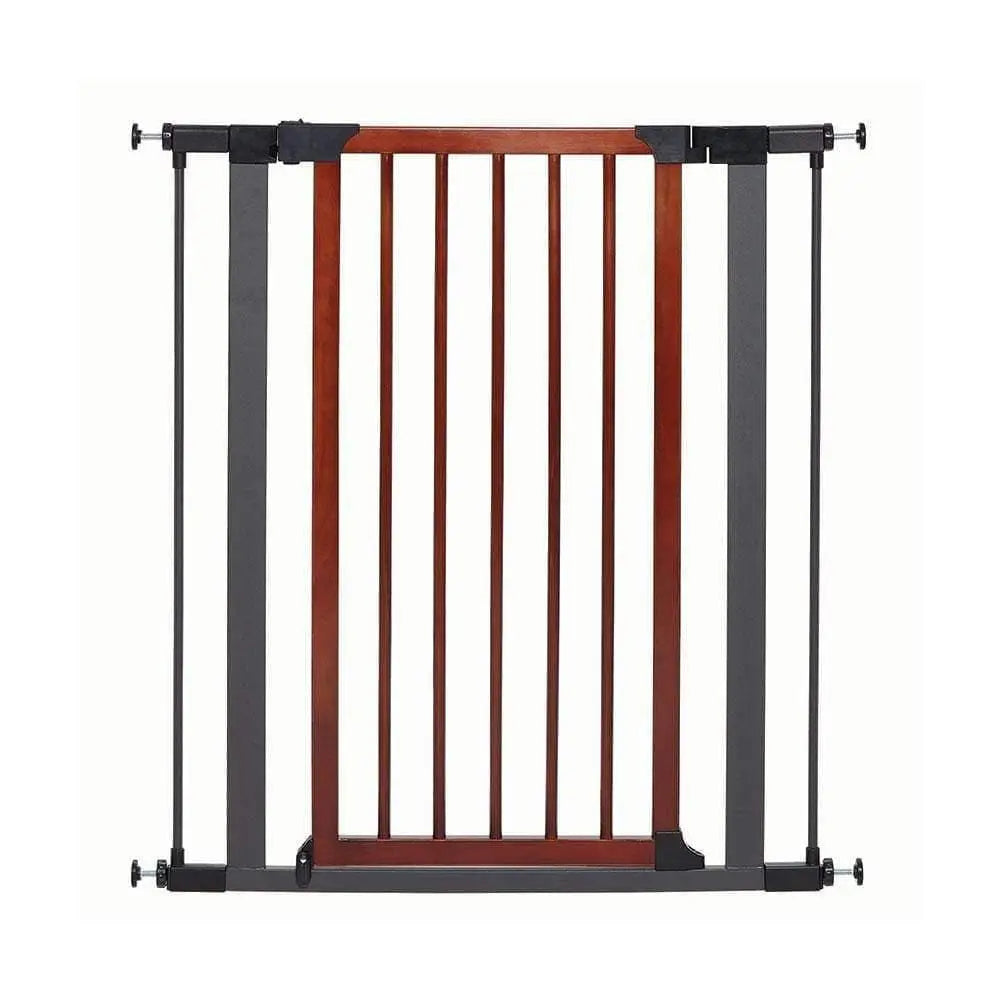 Mid West® Tall Steel Pet Gate with Decorative Wood Door 39 Inch Mid West®