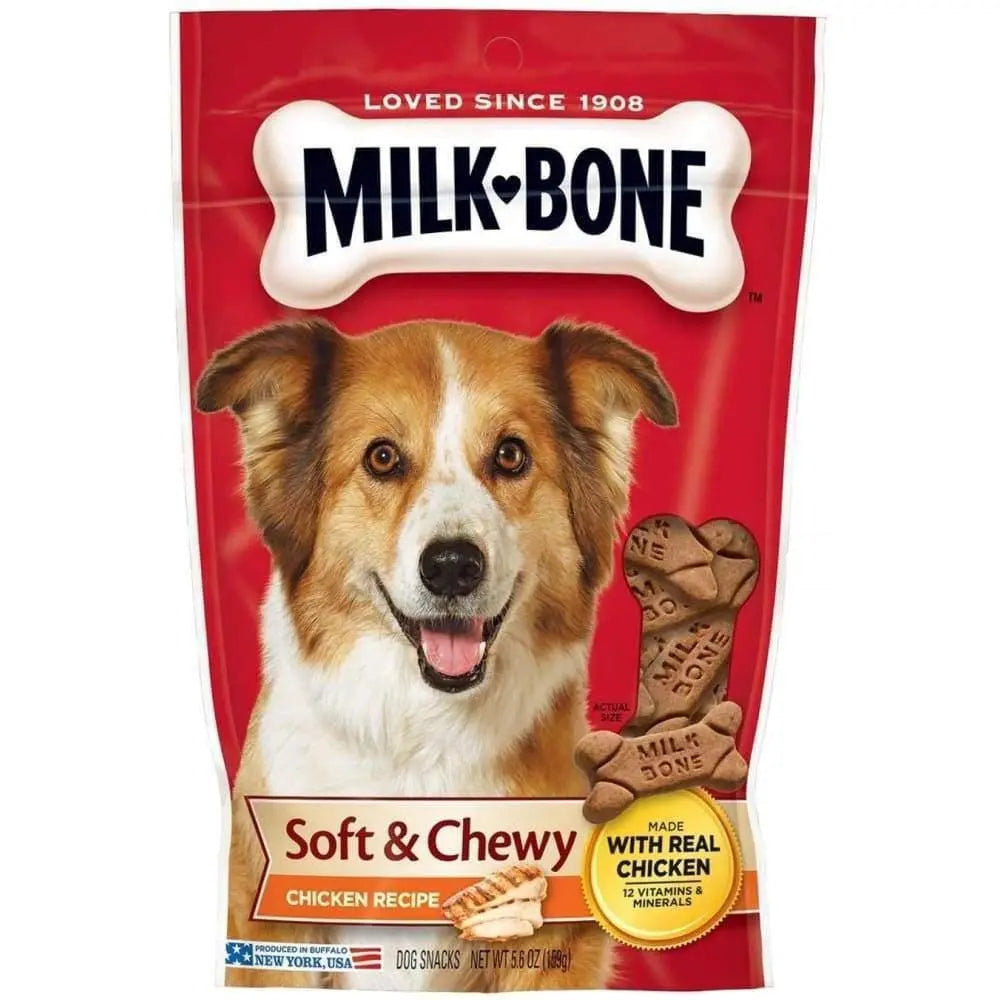 Milk-Bone Chicken Recipe Chewy Dog Treats 1ea/5.6 oz Milk-Bone