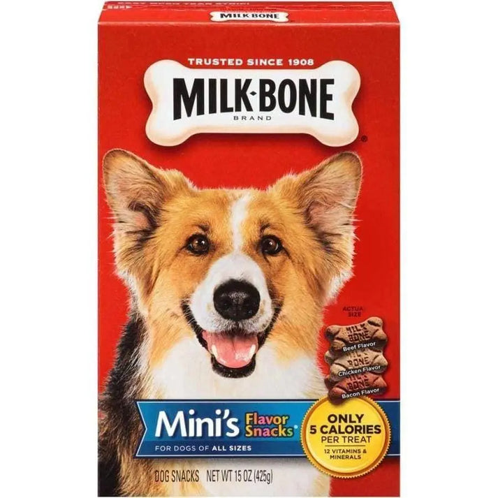 MilkBone Flavor Snacks Mini Dog Treats 1ea/Mini 15 oz Talis Us