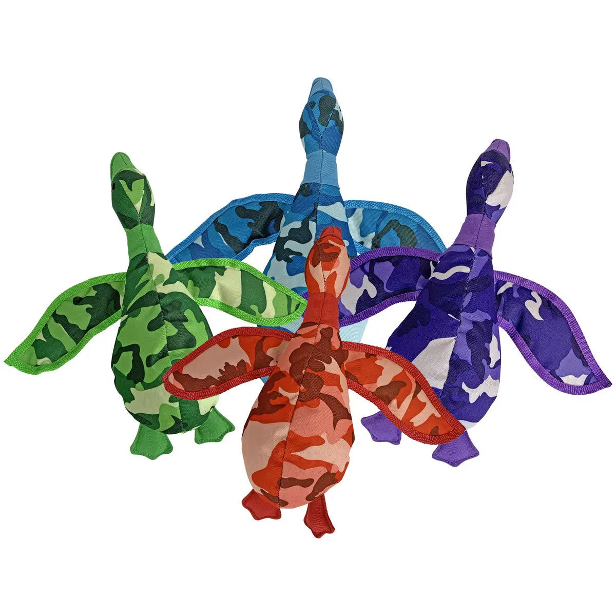 Multipet Camouflage Ducks Dog Toys Assorted Colors Multipet