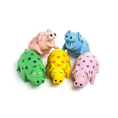 Multipet Globlets Pigs Dog Toys Assorted Color 9 Inch Multipet