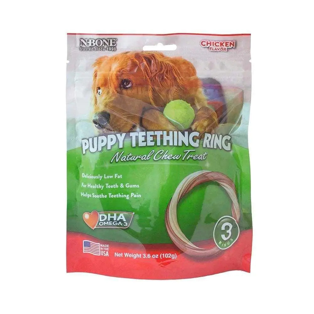 N-Bone® Puppy Teething Rings Chicken Treats 3 Count N-Bone®