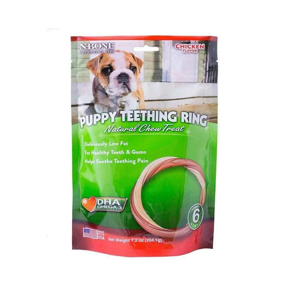 N-Bone® Puppy Teething Rings Chicken Treats 6 Count N-Bone®