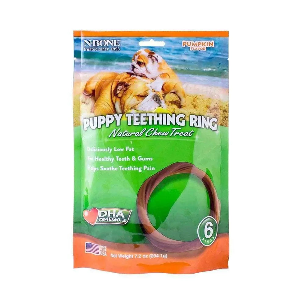 N-Bone® Puppy Teething Rings Pumpkin Treats 6 Count N-Bone®