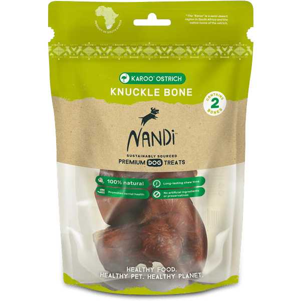 Nandi Karoo Ostrich Knuckle Dog Chew Bones Nandi