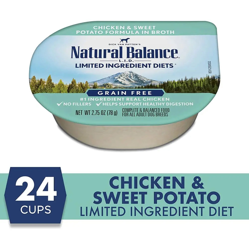Natural Balance Pet Foods L.I.D Chicken & Sweet Potato in Broth Dog Food 24ea/2.75 oz, 24 pk Natural Balance CPD
