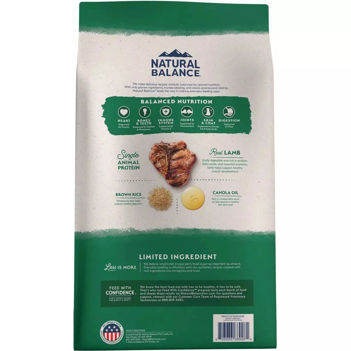 Natural Balance Pet Foods L.I.D. Adult Lamb & Brown Rice Dry Dog Food Natural Balance