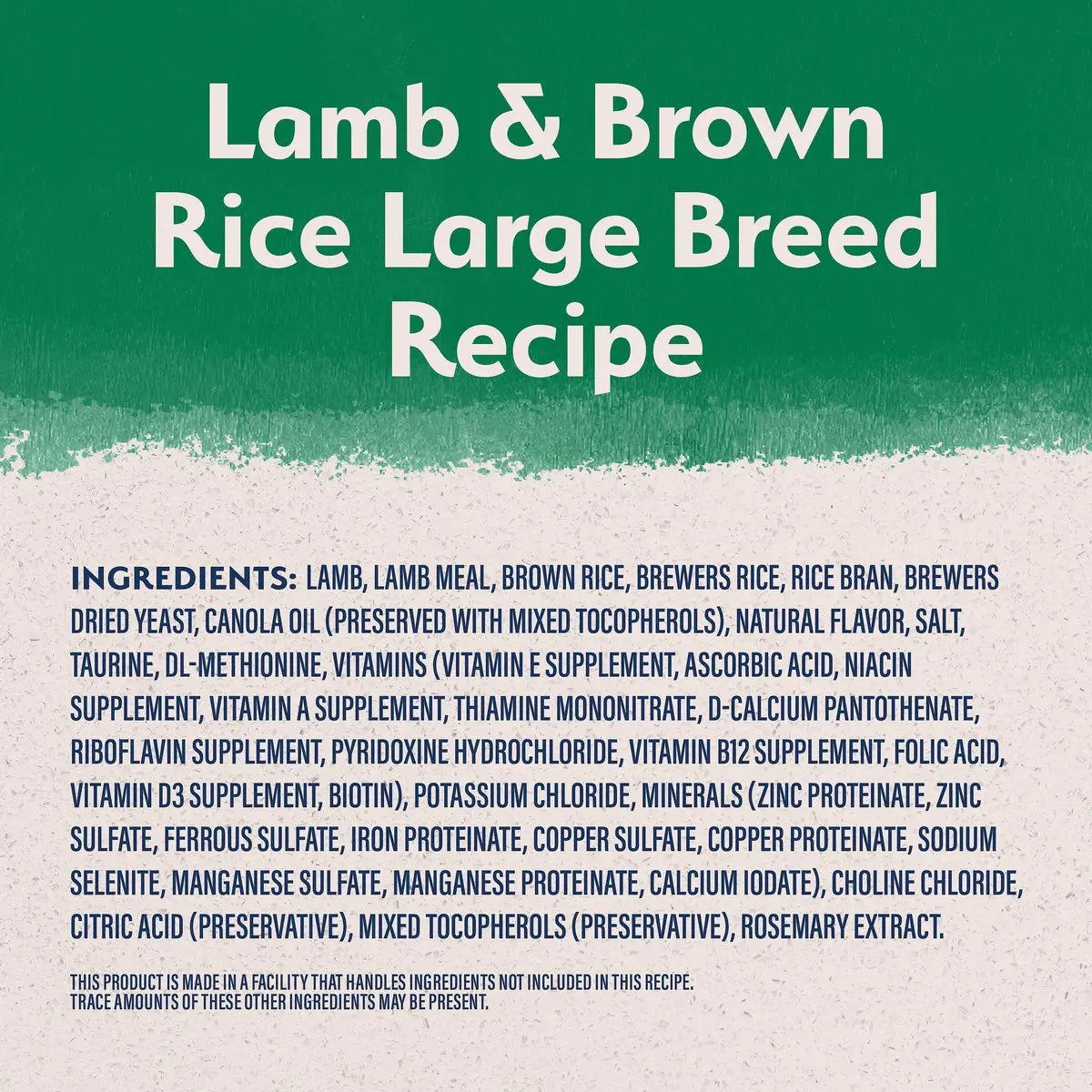 Natural Balance Pet Foods L.I.D. Large Breed Bites Lamb & Brown Rice Dry Dog Food Natural Balance