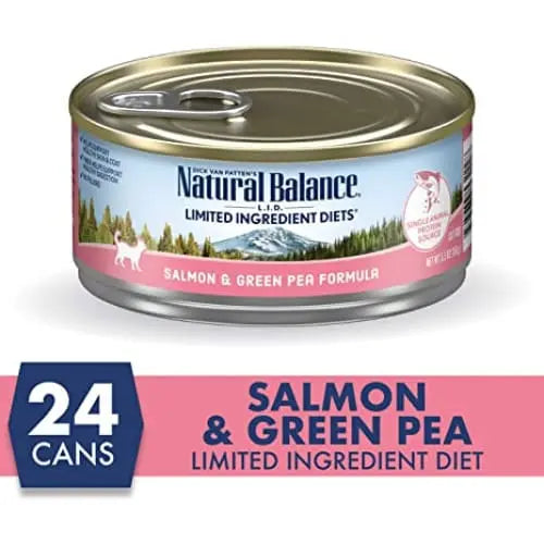 Natural Balance Pet Foods L.I.D. Salmon & Green Pea Formula Canned Cat Wet Food Natural Balance CPD