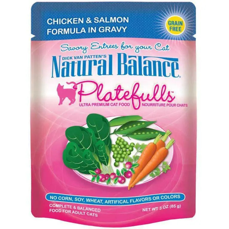 Natural Balance Pet Foods Platefulls Chicken & Salmon Formula in Gravy Cat Wet Food 3 oz, 24 pk Natural Balance CPD
