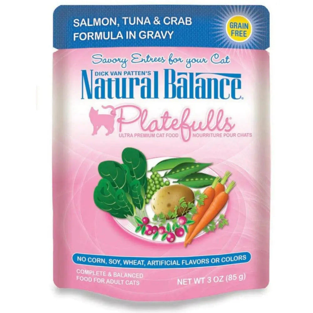 Natural Balance Pet Foods Platefulls Salmon, Tuna & Crab Formula in Gravy Cat Wet Food Natural Balance CPD