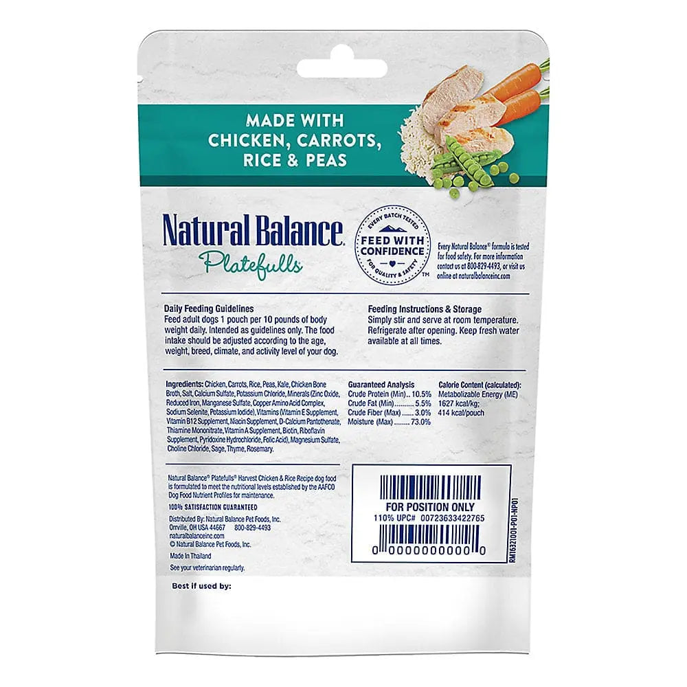 Natural Balance Pet Foods Platefulls Wet Dog Food 12ea/9 oz Natural Balance CPD