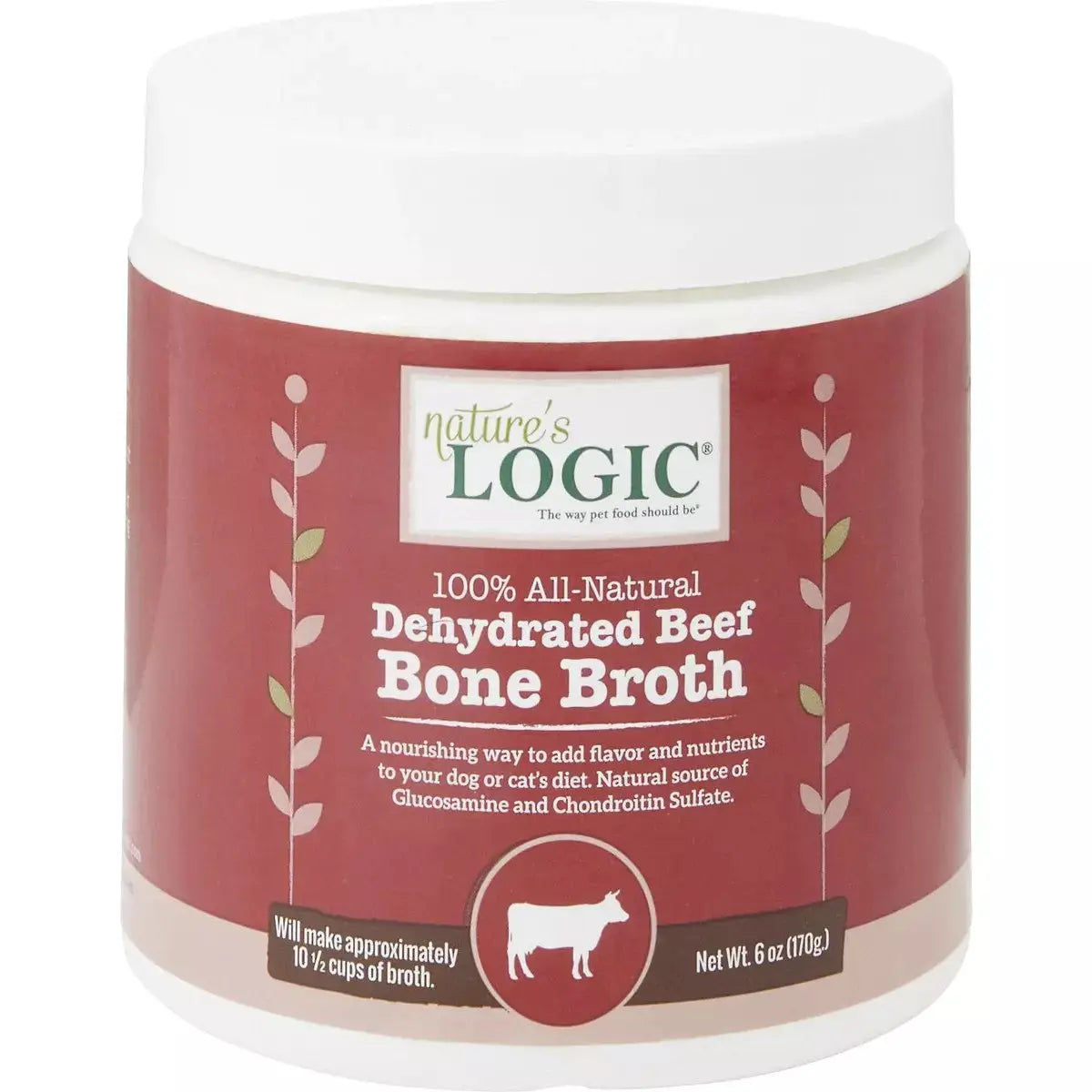 Nature's Logic Dehydrated Beef Bone Broth Dog & Cat Food Topper 6 oz Nature's Logic