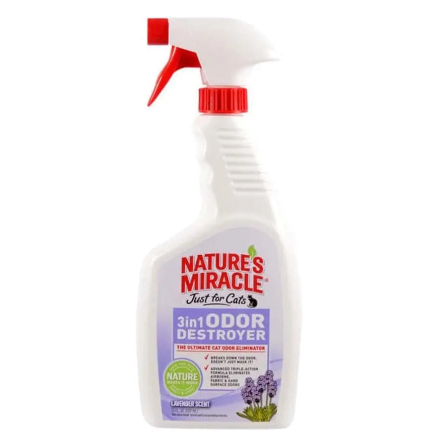 Nature's Miracle Just for Cats 3 in 1 Odor Destroyer Lavender 24 fl oz Nature's Miracle®