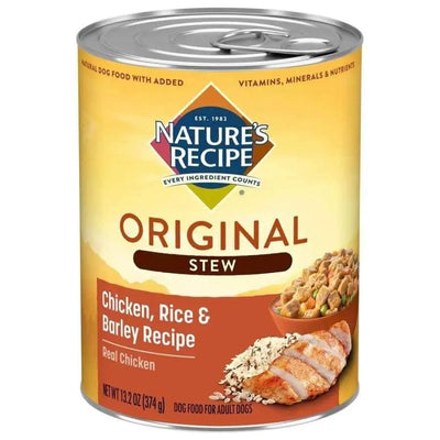 Nature's Recipe Easy to Digest Chicken Meal Rice & Barley Canned Dog Food13.2 oz., Case of 12 Talis Us