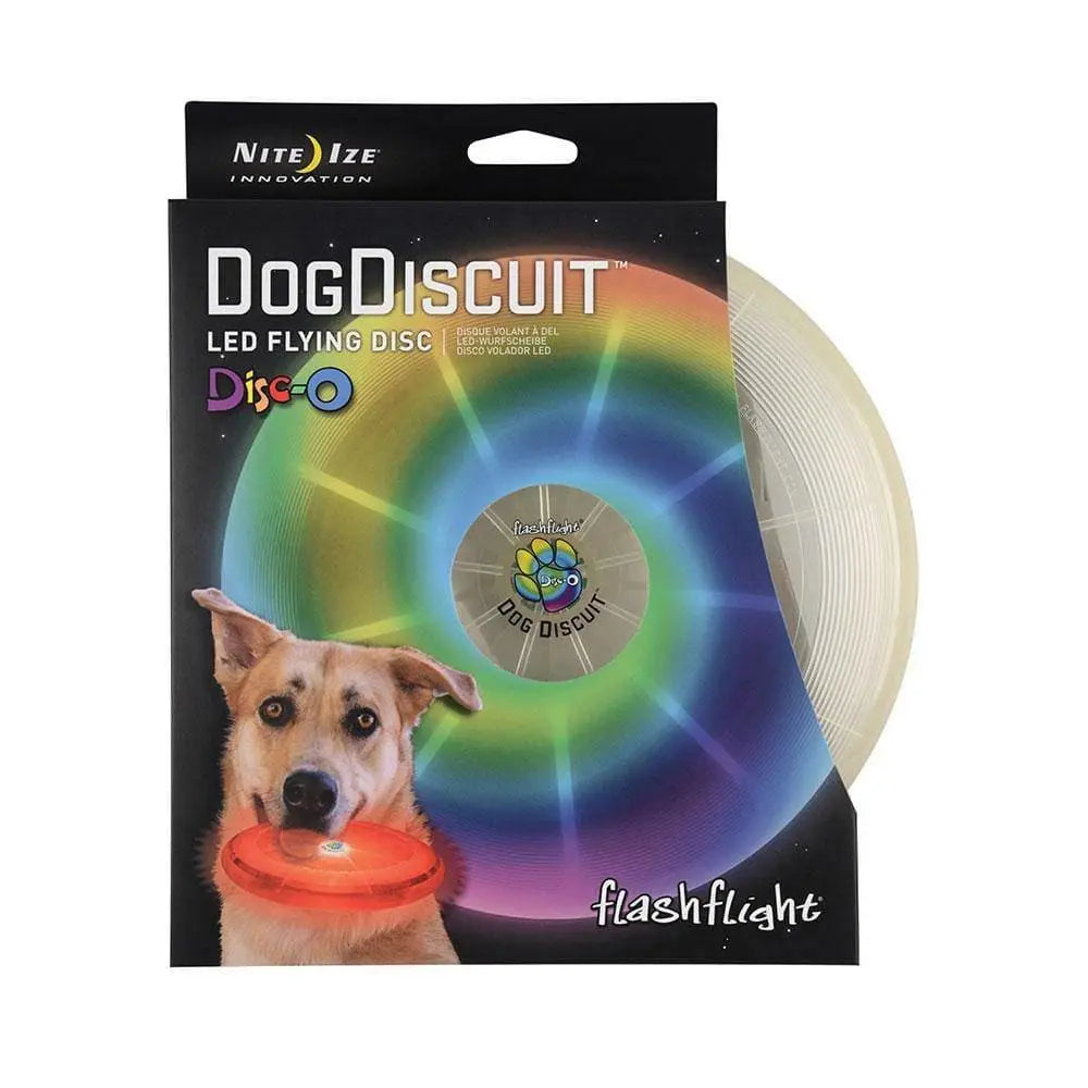 Nite Ize® Flashflight® Dog Biscuit Led Light-Up Flying Disc for Dog Disco Color Nite Ize®