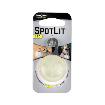 Nite Ize® Spotlit Led Carabiner Light for Dogs White Color 2.12 X 1.28 X 0.85 Inch Nite Ize®