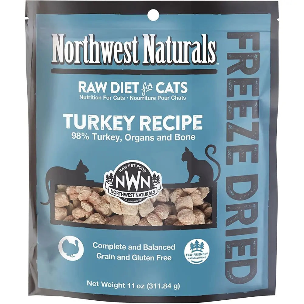 Northwest Naturals Freeze Dried Cats Nibbles Turkey Cat Food 11 oz Northwest Naturals