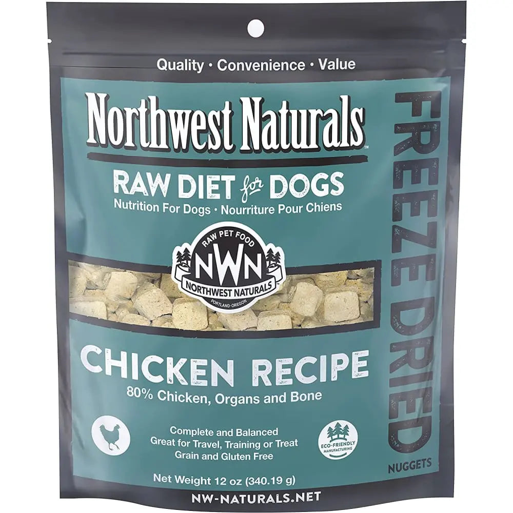 Northwest Naturals Freeze Dried Raw Diet for Dogs Chicken Nuggets Dog Food Northwest Naturals
