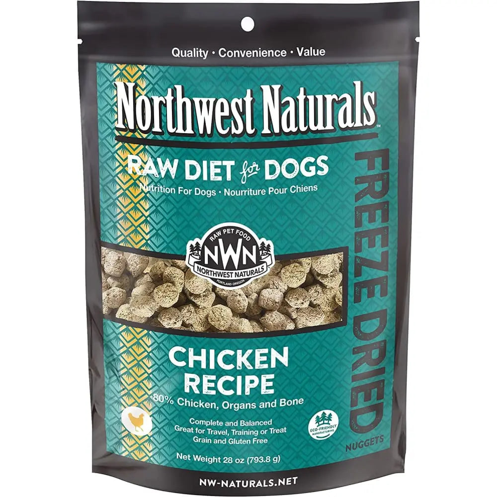Northwest Naturals Freeze Dried Raw Diet for Dogs Chicken Nuggets Dog Food Northwest Naturals