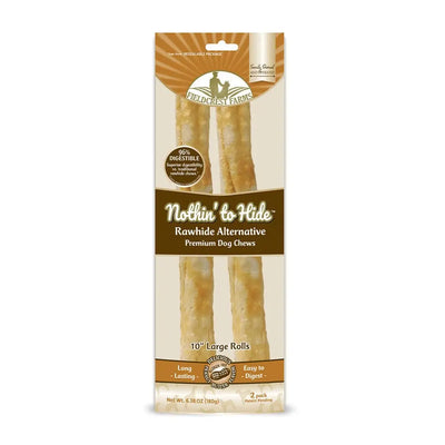 Nothin' to Hide? Large 10" Peanut Butter Roll Dog Chew 2 Pack Ethical