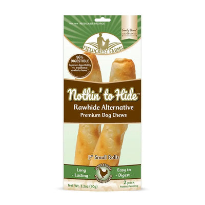 Nothin' to Hide? Small 5" Chicken Roll Dog Chew 2 Pack Ethical