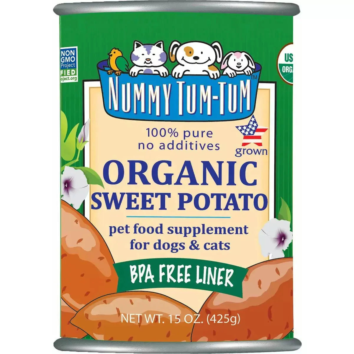 Nummy Tum-Tum Pure Organic Sweet Potato Canned Dog & Cat Food Nummy Tum-Tum