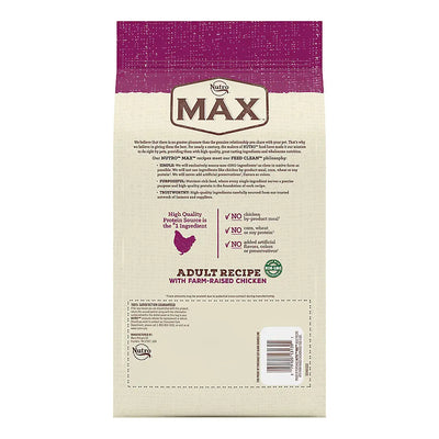 Nutro Products Max Adult Dry Dog Food Farm-Raised Chicken, 4 lb Nutro