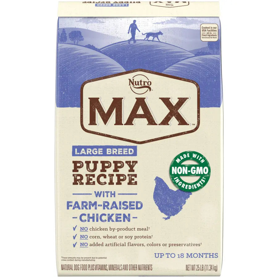 Nutro Products Max Puppy Large Breed Dry Dog Food Chicken 25 lb Nutro