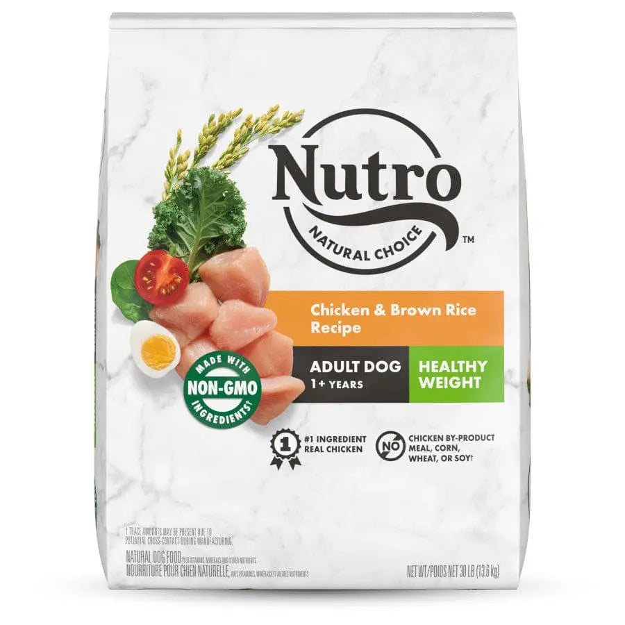 Nutro Products Natural Choice Healthy Weight Adult Dry Dog Food Chicken & Brown Rice, 30 lb Nutro