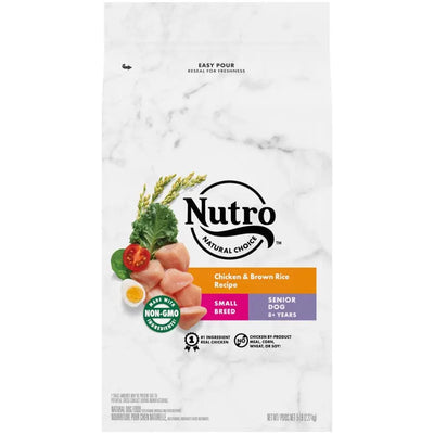 Nutro Products Natural Choice Small Breed Senior Dry Dog Food Chicken & Brown Rice, 5 lb Nutro