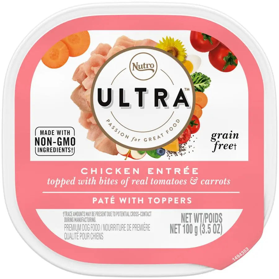 Nutro Products Ultra Grain Free Pate w Toppers Adult Wet Dog Food