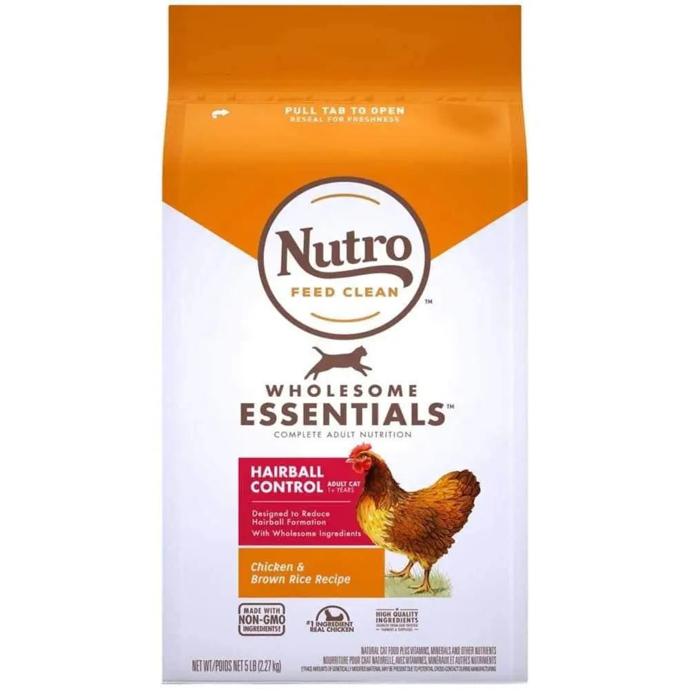 Nutro Products Wholesome Essentials Hairball Control Adult Dry Cat Food Chicken & Brown Rice Nutro