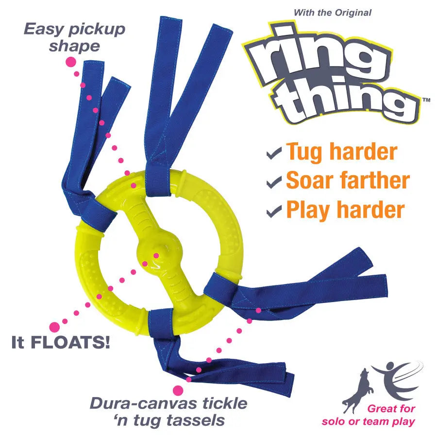 Nylabone Power Play Ring Thing Floatable Dog Toy Nylabone