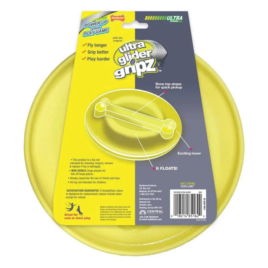 Nylabone Power Play Ultra Glider Gripz Dog Flying Disc Large