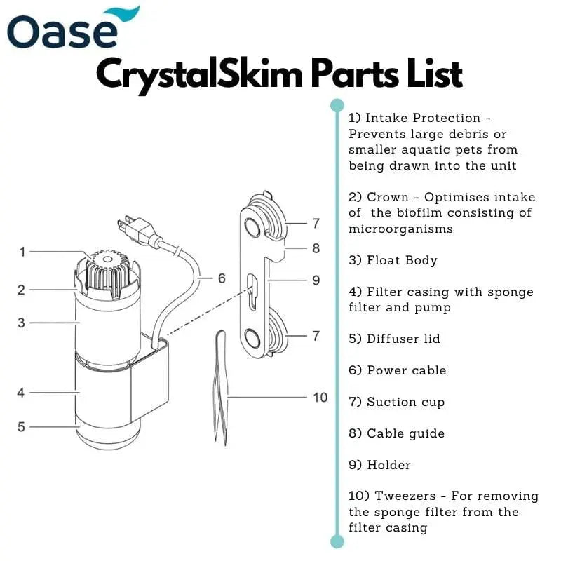 Oase CrystalSkim Surface Aquarium Skimmer – Talis Us