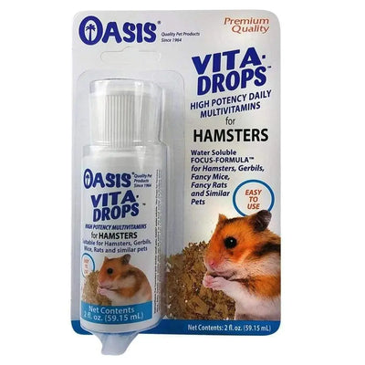 Oasis Vita-Drops High Potential Daily Multivitamin for Hamsters & Pocket Pets 2 Fl. oz Oasis