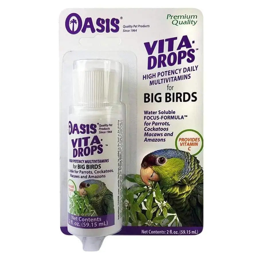 Oasis Vita Drops Multivitamin Supplement for Big Birds 2 Fl. oz Oasis